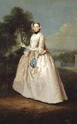 Arthur Devis Portrait of an unknown Lady oil painting reproduction